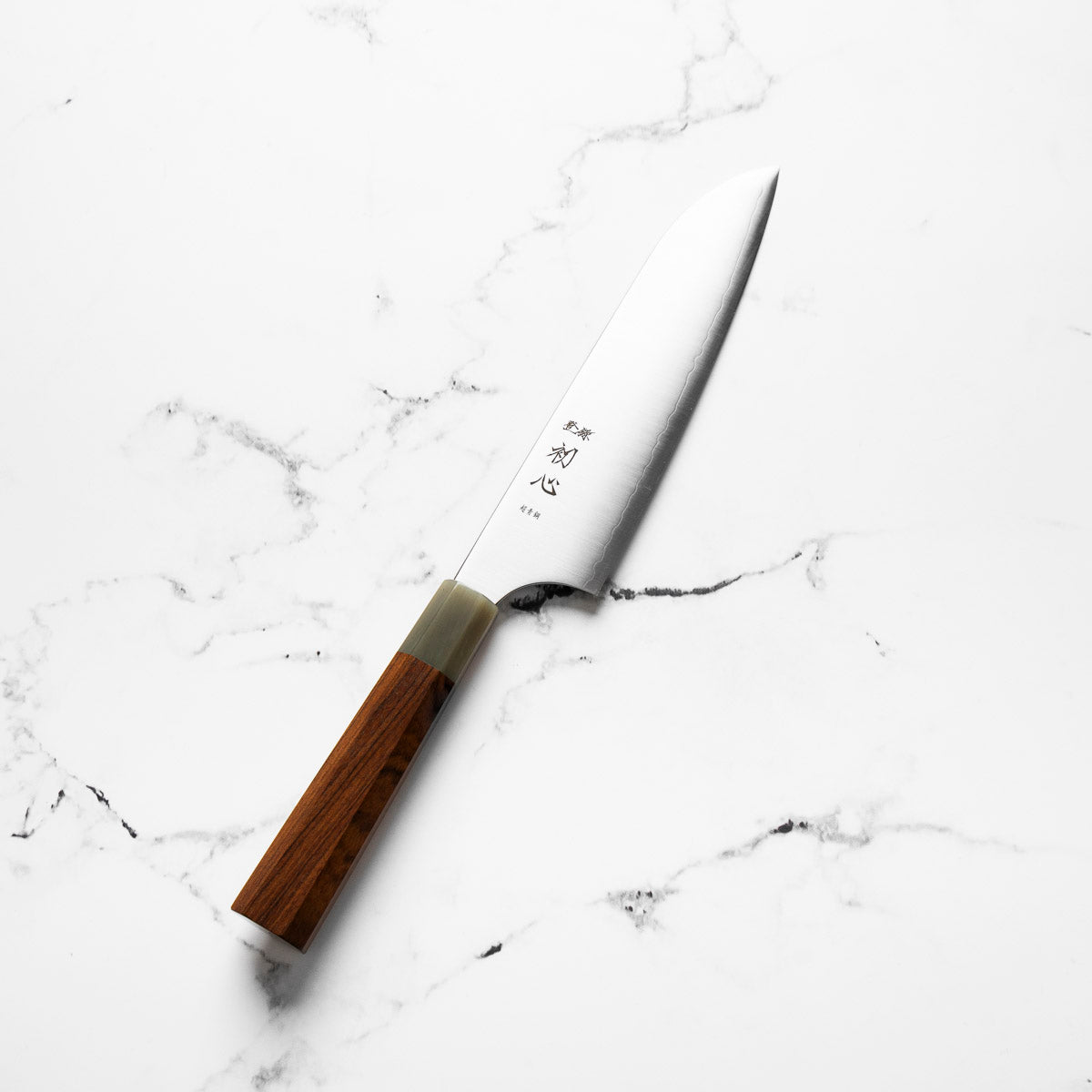 Hatsukokoro Hayabusa Blue Super Santoku 180mm - Quince