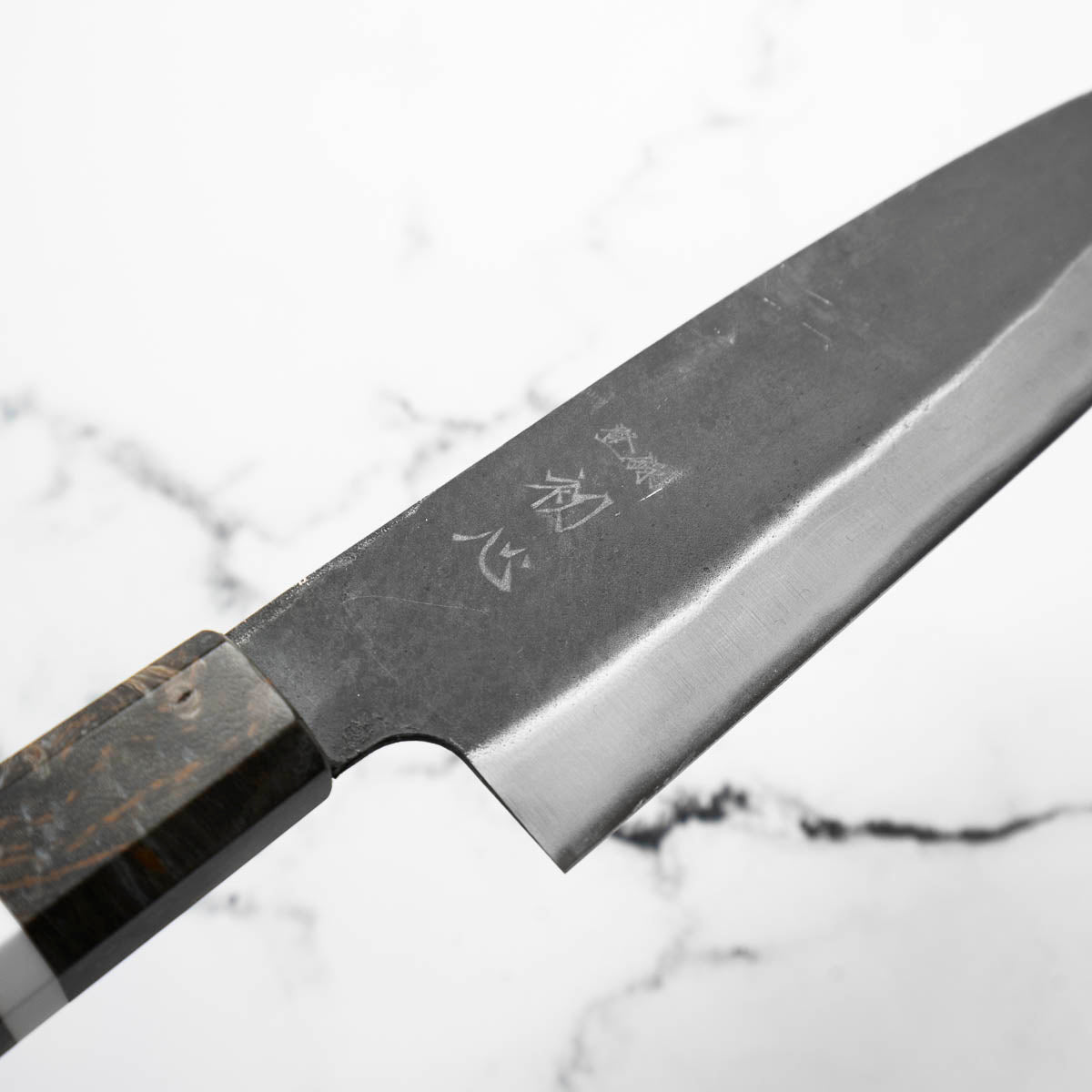 Hatsukokoro Blue 2 Kurouchi Santoku 165mm - Maple White Stripe