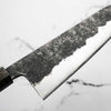 Kawamura White 1 SS Clad Kurouchi Tsuchime Gyuto 210mm - Dark Maple