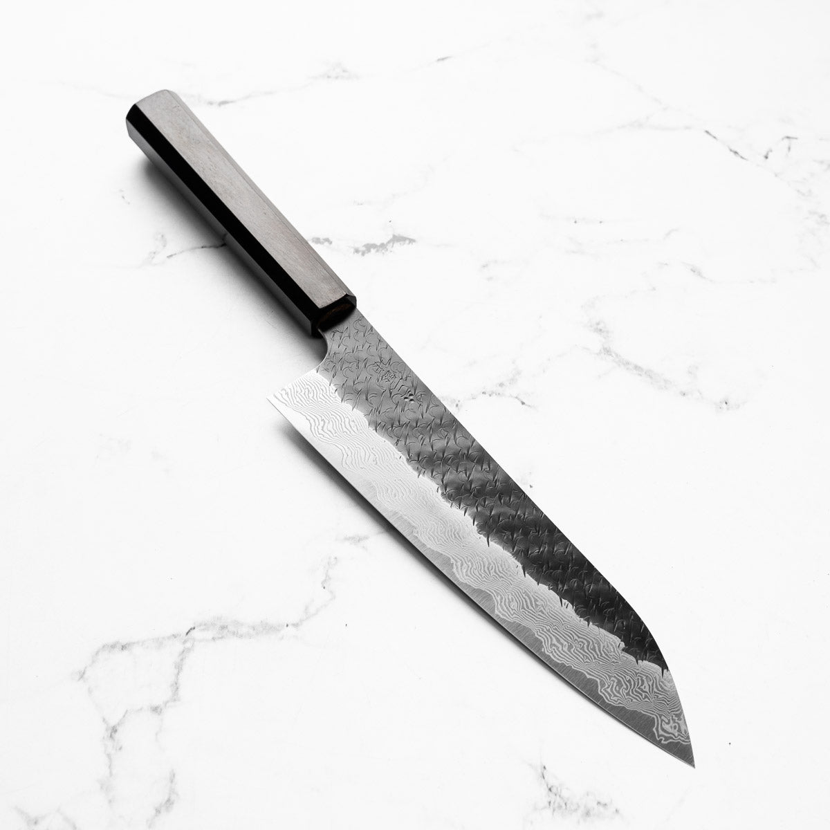 Nigara Hamono SGSTRIX Kurouchi Damascus Gyuto 210mm - Mono Ebony