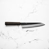 Nigara Hamono SG2 Kurouchi Tsuchime Gyuto 240mm - Ebony - handle detail