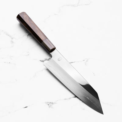 Sakai Kikumori "Choyo" Ginsan Bunka 180mm - Persimmon