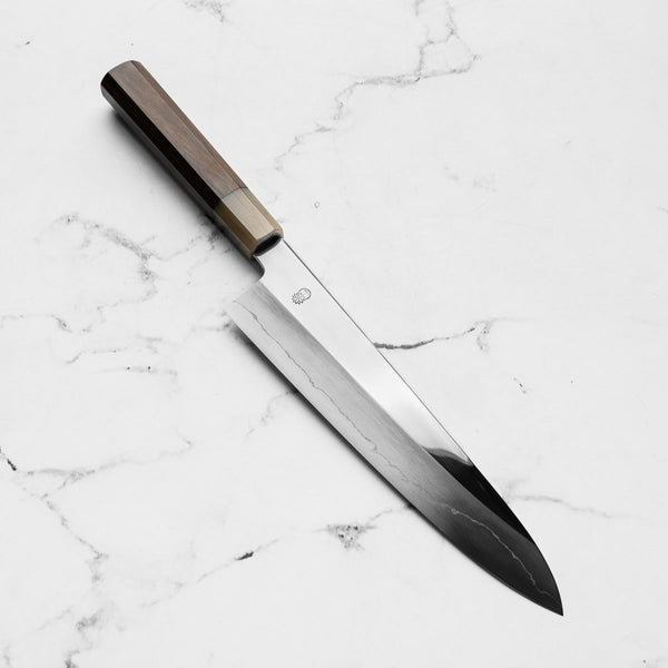 Sakai Kikumori "Choyo" Ginsan Gyuto 240mm - Persimmon