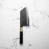 Sakai Kikumori White 2 Kiritsuke Cleaver 180mm - Ebony & Blonde