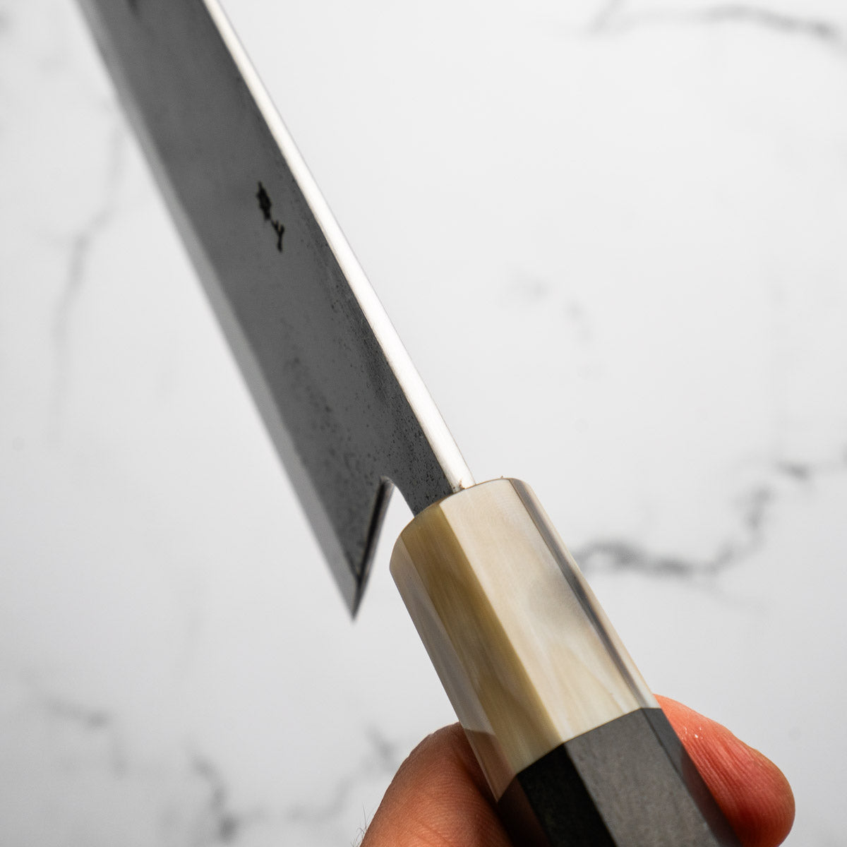 Sakai Kikumori White 2 Kiritsuke Cleaver 180mm - Ebony & Blonde