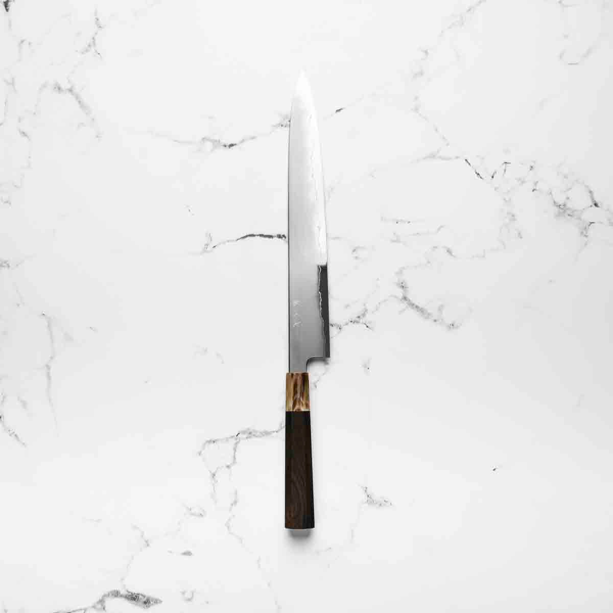Tetsujin Hamono Ginsan Kasumi Sujihiki 270mm - Ebony & Blonde