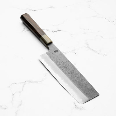Sakai Kikumori "Kikuzuki Rin" Nakiri 180mm - Persimmon