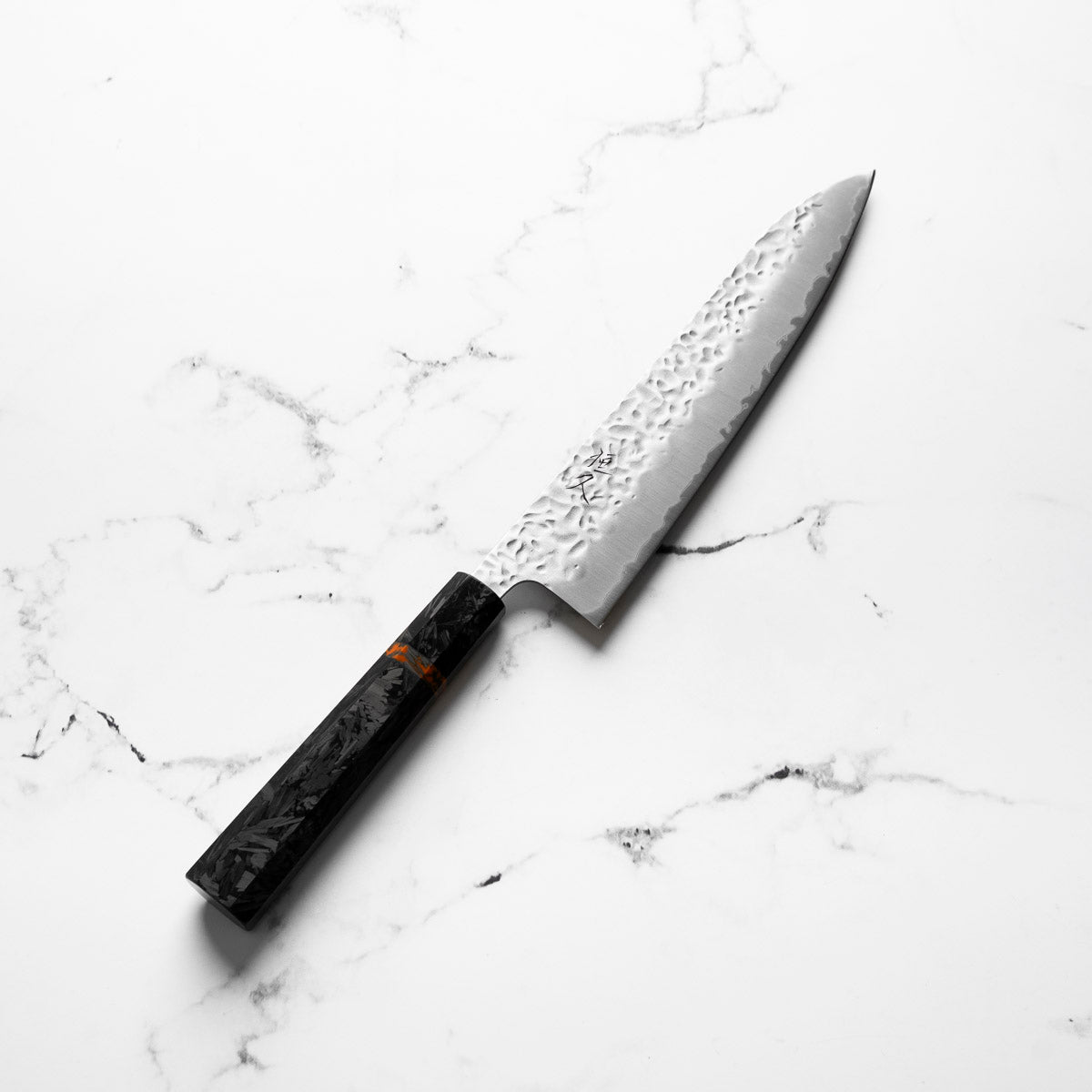 Tsunehisa White 1 SS Clad Tsuchime Gyuto 210mm - Carbon Fibre