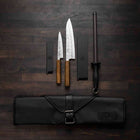 Tsunehisa Ginsan Nashiji 2 Knife Set with Porter Knife Roll