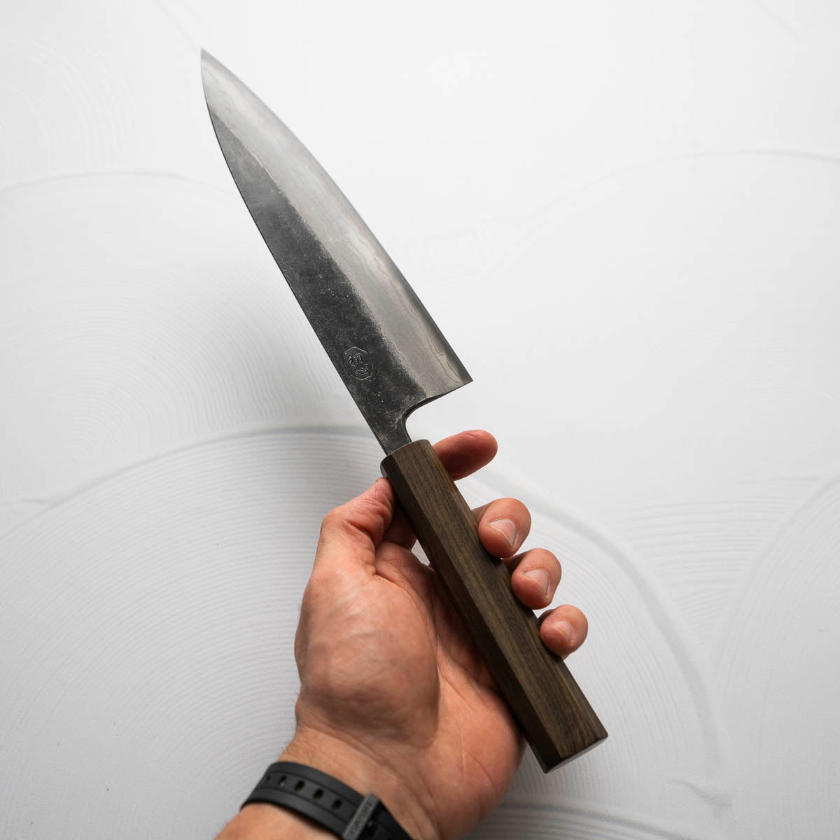 Hatsukokoro Kumokage Blue 2 Kurouchi Damascus Gyuto 210mm