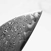 Tsunehisa SRS13 Damascus Santoku - Ebony Blue Ring