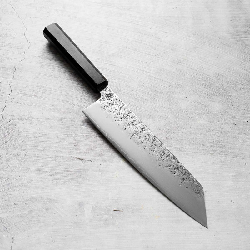 Hajimaru Ginsan Nashiji Tall Kiritsuke 210mm - Mono Bubinga