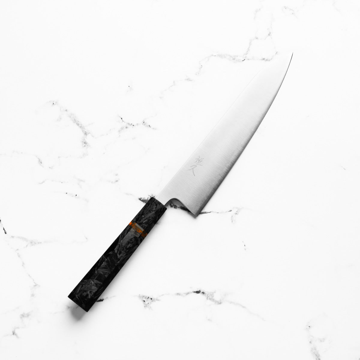 Tsunehisa Migaki Blue Super Gyuto 210mm - Carbon Fibre