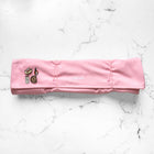 Habitat Canvas Knife Roll - 6 Slot - Pastel Pink With Enamel Pins