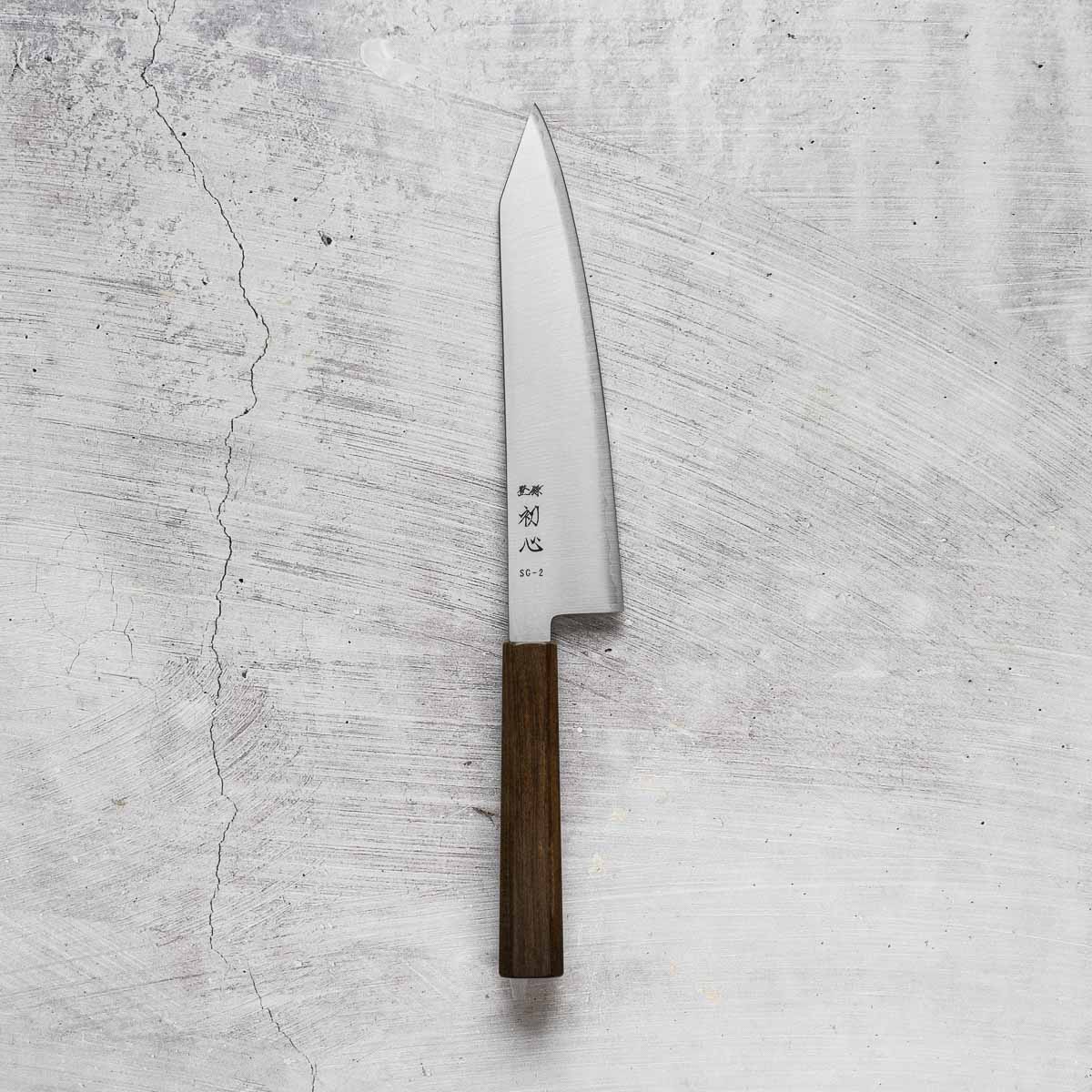 Hatsukokoro Hayabusa SG2 Kiritsuke 210mm - Mono Bubinga