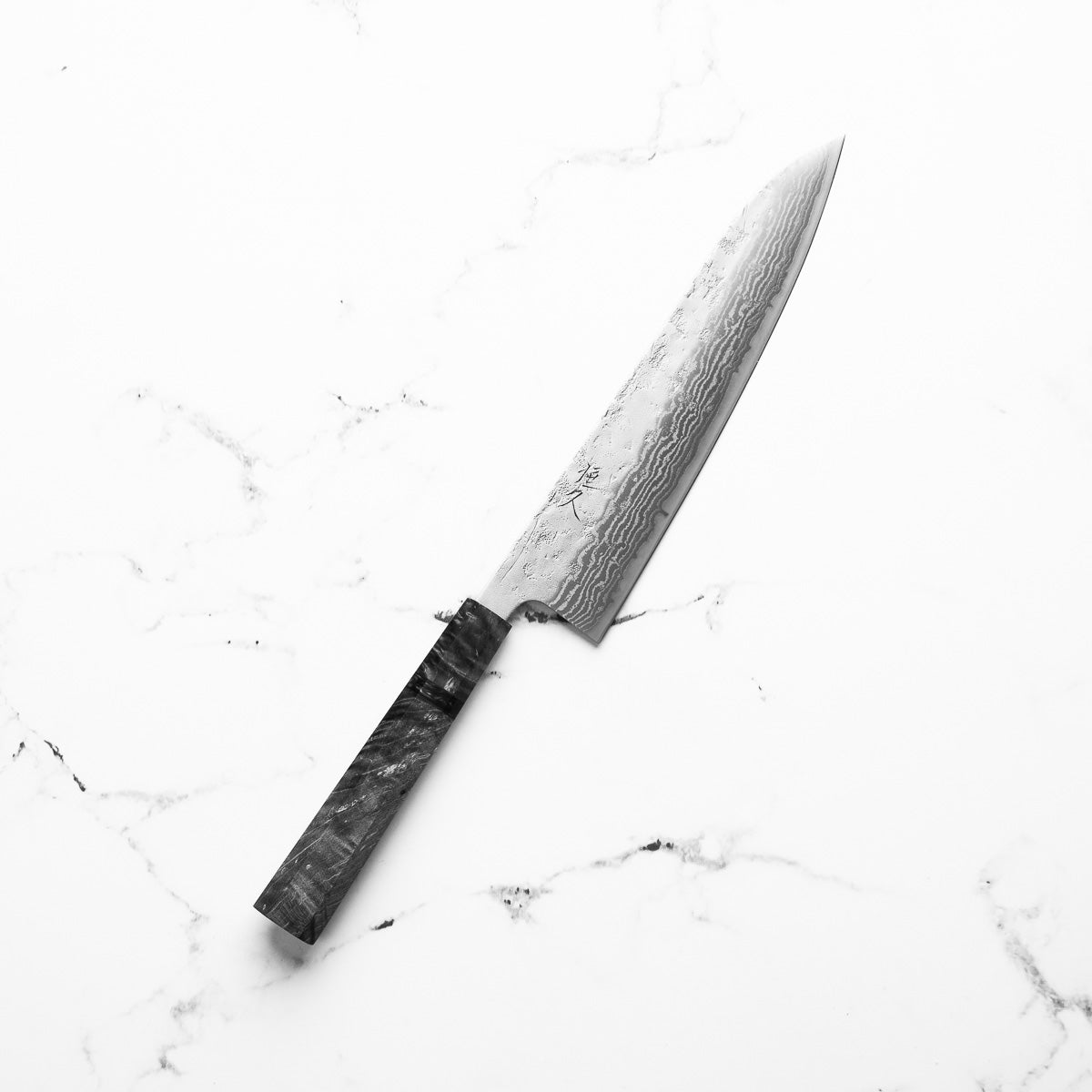 Tsunehisa Swedish Stainless Washiji Gyuto 210mm - Dark Maple