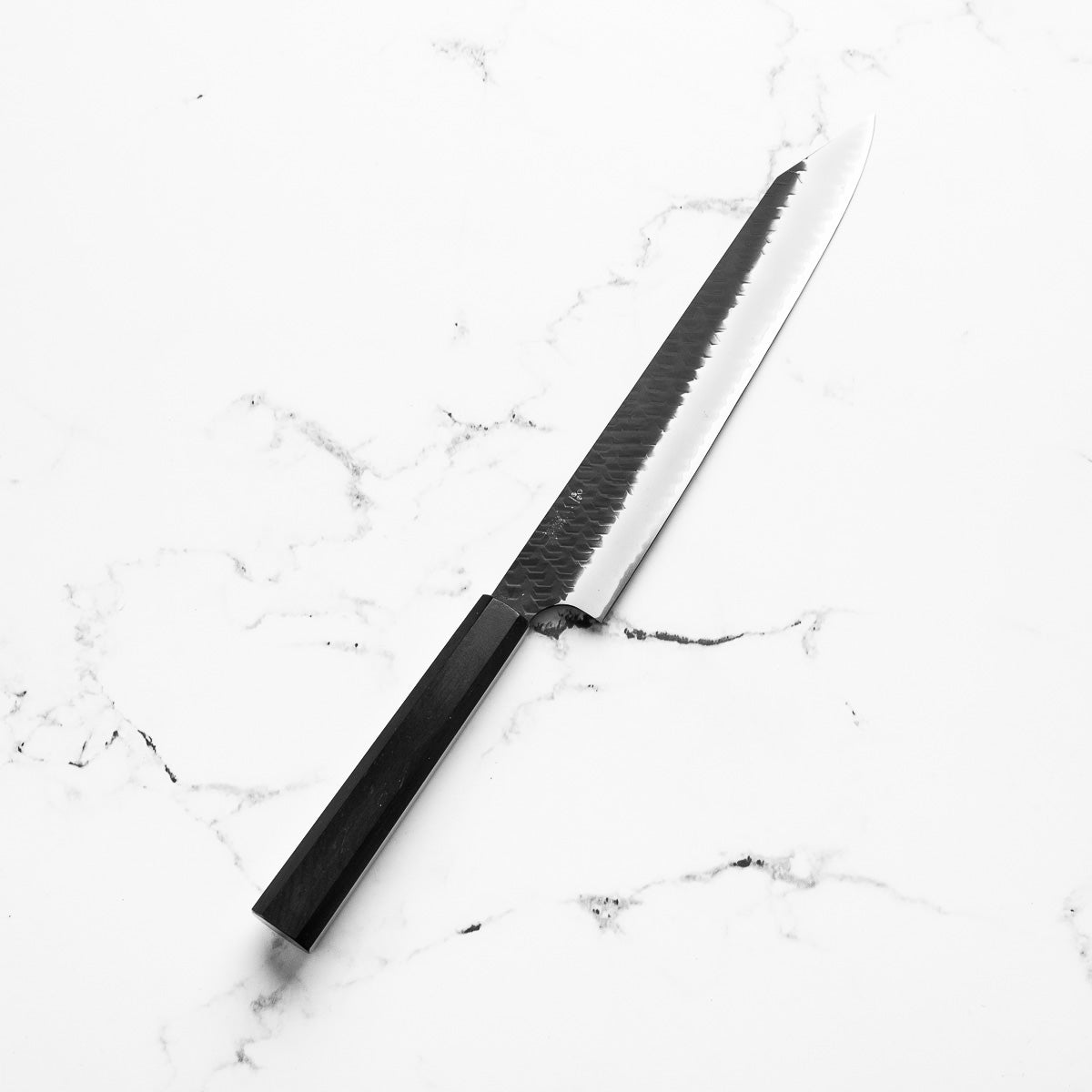 Nigara Hamono SG2 Kurouchi Tsuchime Kiritsuke Sujihiki 255mm - Ebony