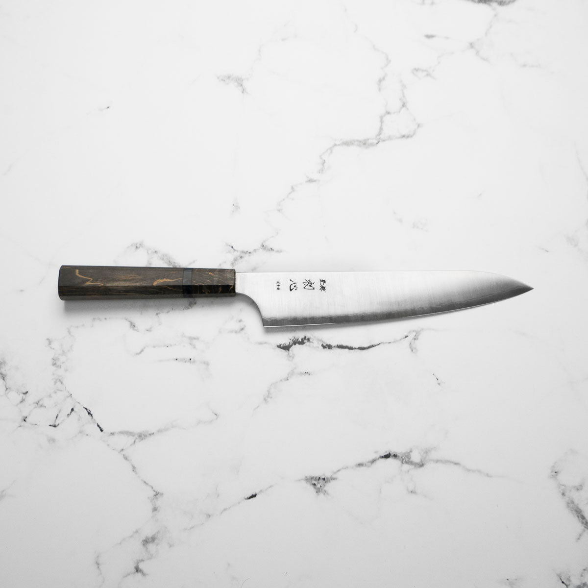 Hatsukokoro Hayabusa Blue Super Gyuto 210mm - Dark Maple
