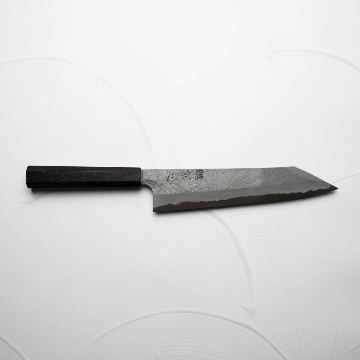Nigara Hamono (Hatsukokoro) Blue 2 Nashiji Damascus Kiritsuke 240mm - Ebont