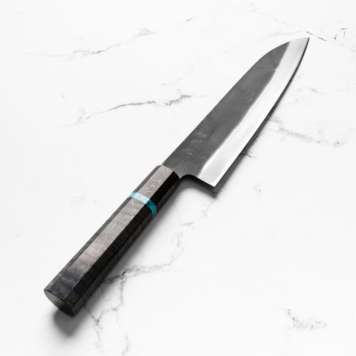 Hatsukokoro Blue 2 Kurouchi Gyuto 210mm - Maple Turquoise
