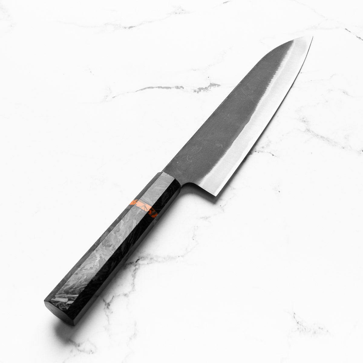 Hatsukokoro Blue 2 Kurouchi Gyuto 210mm - Carbon Fibre