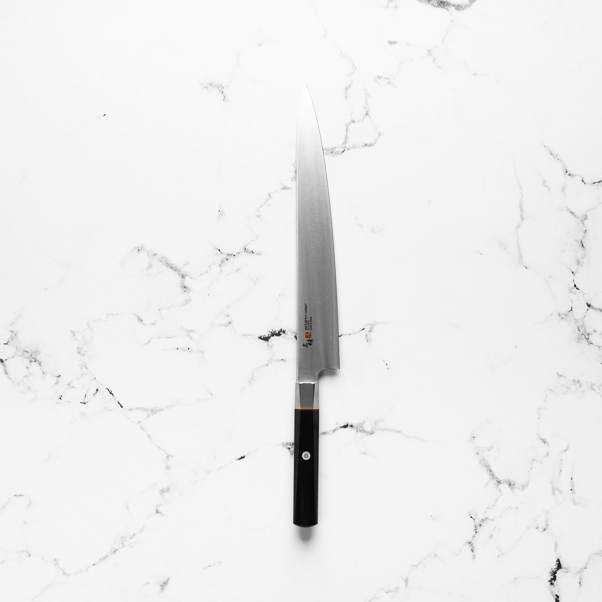 Mcusta Zanmai "Hybrid" VG10 Sujihiki 270mm - blade detail
