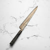 Takeshi Saji VG10-W Nashiji Rainbow Damascus Sujihiki 270mm - Dark Maple