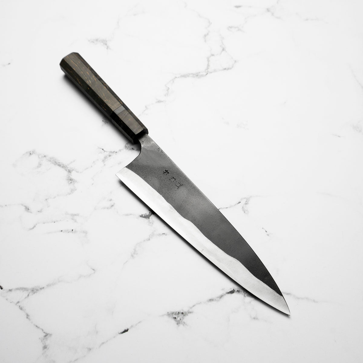 Kajibee "Seishin" White 2 Gyuto 210mm - Dark Maple