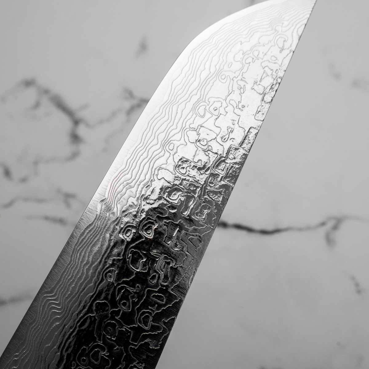 Takeshi Saji R2/SG2 Damascus Sakimaru Sujihiki 240mm Silver BCW