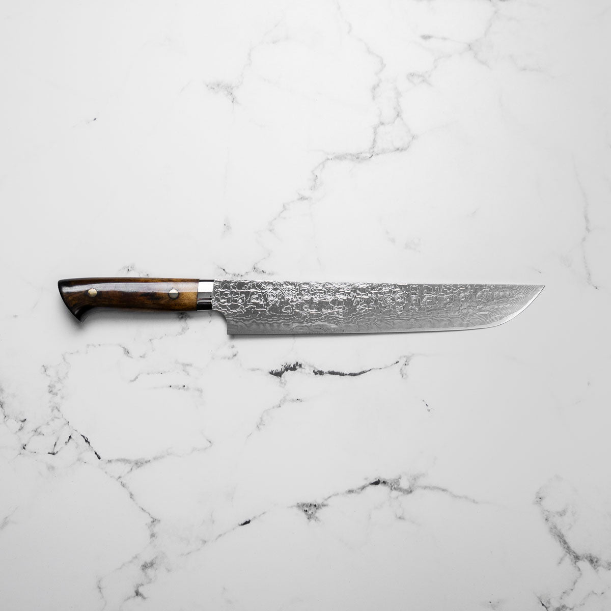 Takeshi Saji R2/SG2 Damascus Sakimaru Sujihiki 240mm Silver BCW