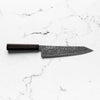 Hatsukokoro Ryuhyo Kurozome SG2 Damascus Kiritsuke Gyuto 210mm - Ebony