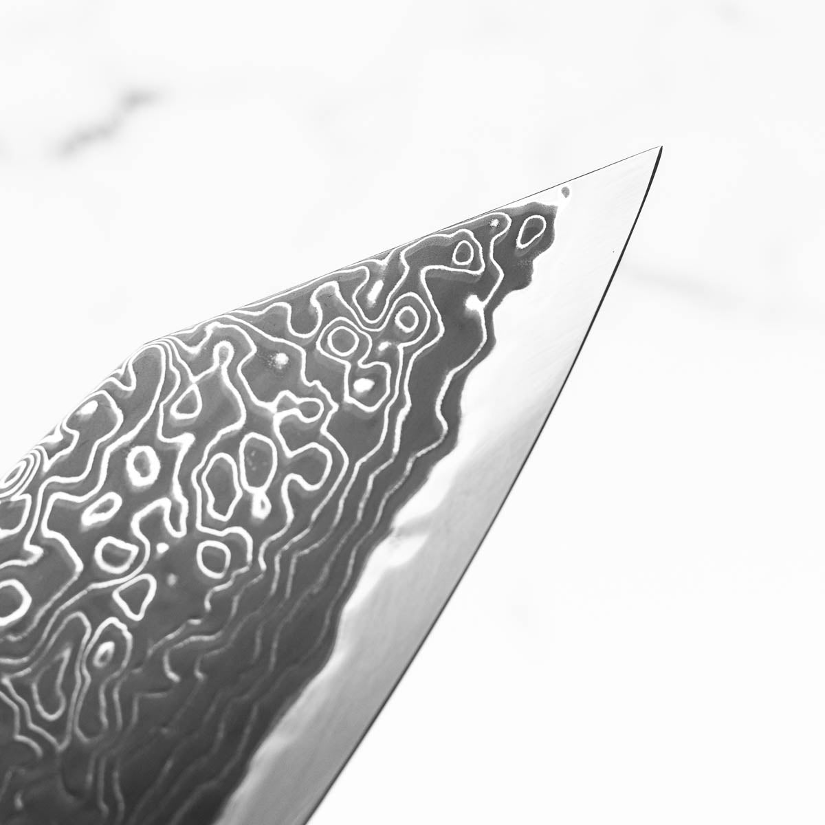 Hatsukokoro Ryuhyo Kurozome SG2 Damascus Bunka 180mm -  Ebony