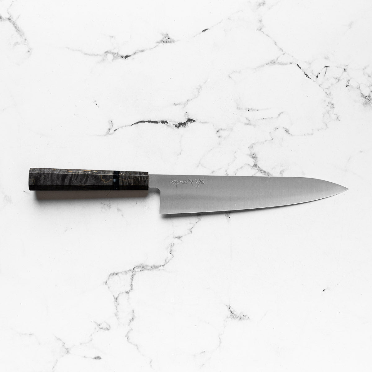 Sakai Kikumori Swedish Stainless Gyuto 240mm - Dark Maple