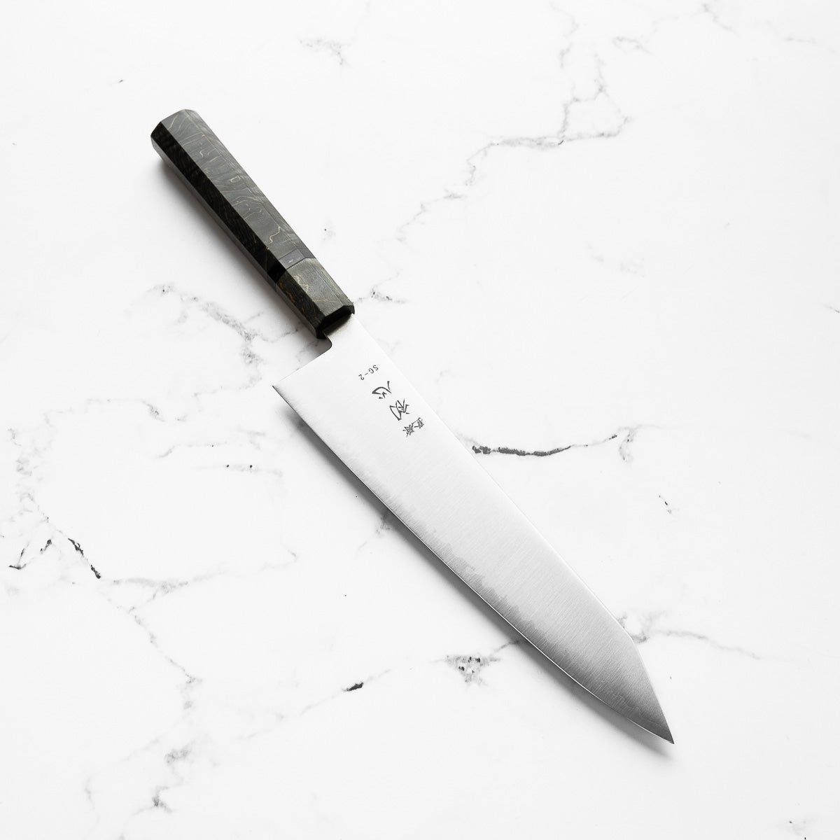 Hatsukokoro Hayabusa SG2 3 Layer Kiritsuke Gyuto 240mm - Dark Maple