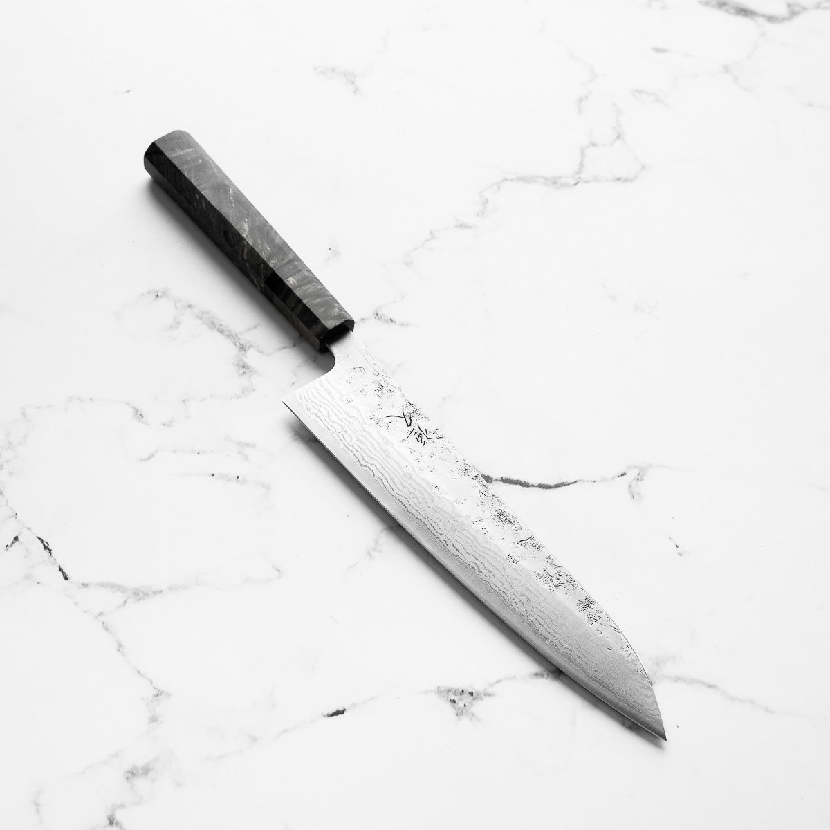 Tsunehisa Swedish Stainless Washiji Gyuto 210mm - Dark Maple