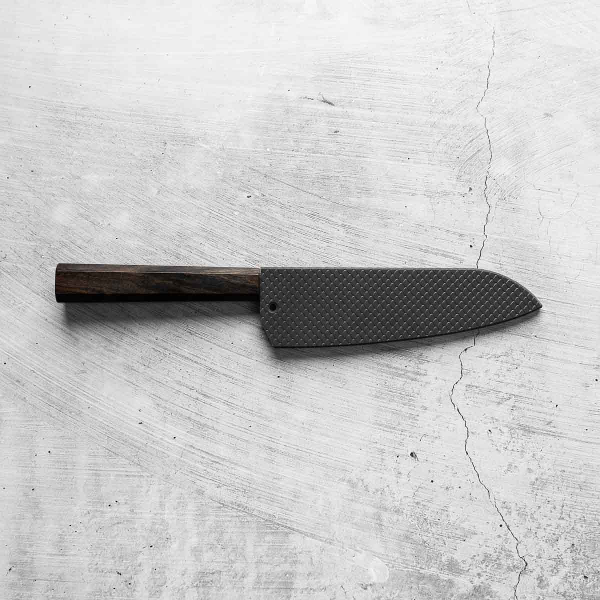 Hajimaru Ginsan Nashiji Santoku 170mm - Ebony