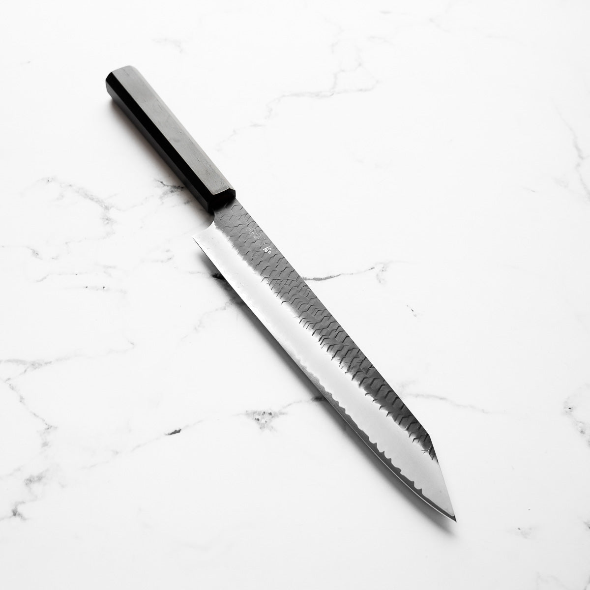 Nigara Hamono SG2 Kurouchi Tsuchime Kiritsuke Sujihiki 255mm - Ebony