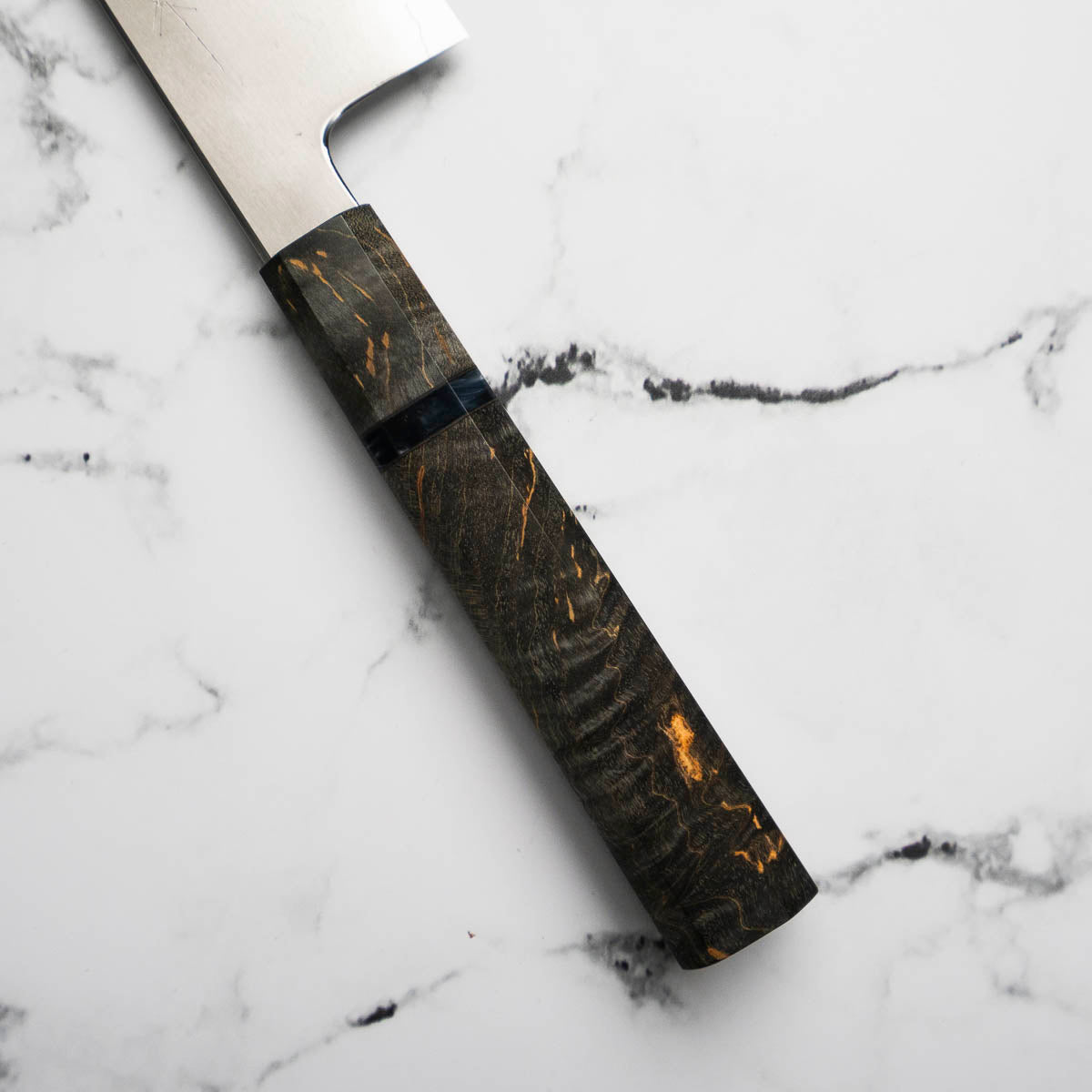 Tetsujin Hamono Ginsan Kasumi Gyuto 240mm - Dark Maple