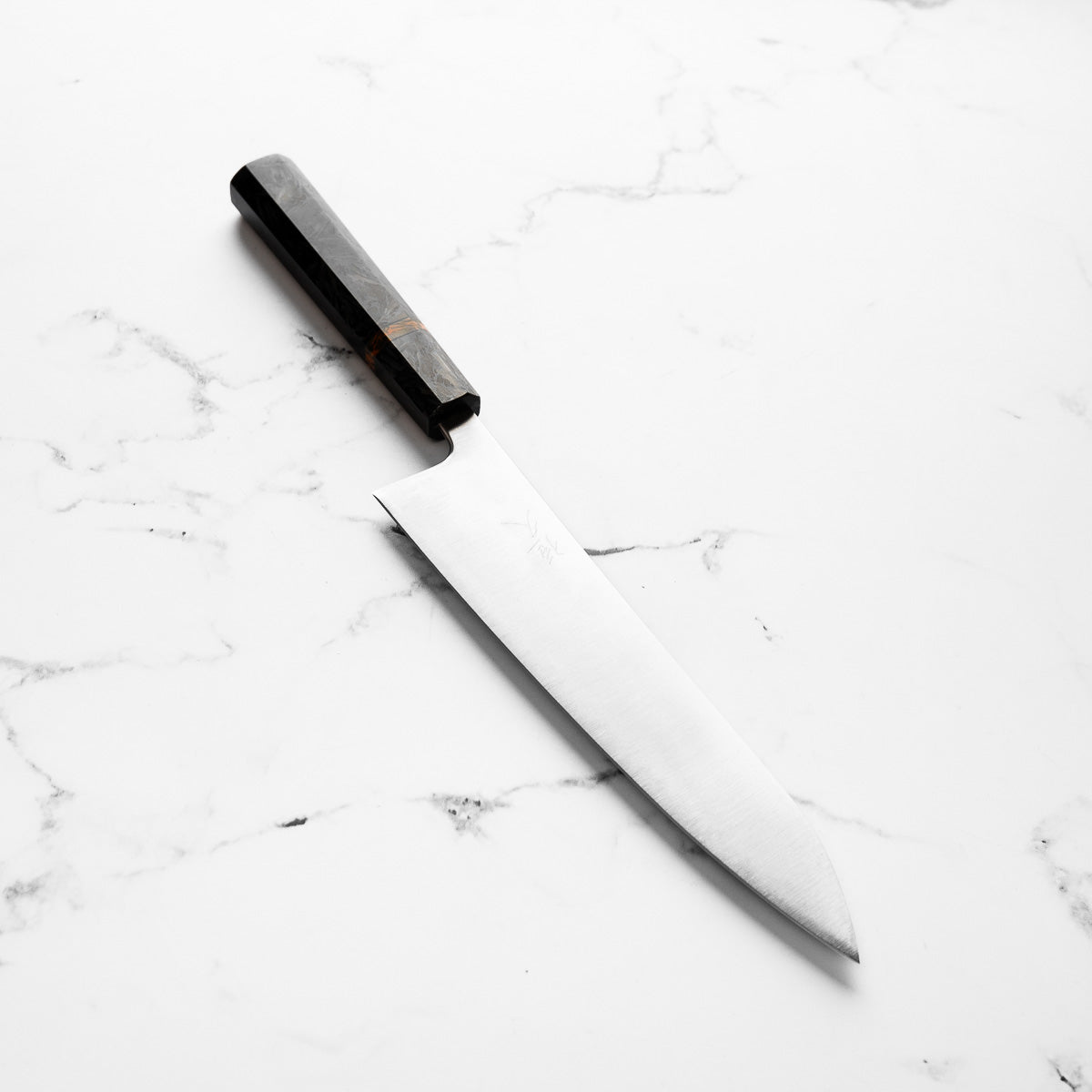 Tsunehisa Migaki Blue Super Gyuto 210mm - Carbon Fibre