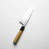 Sakai Kikumori Shironiko Deba 165mm - Magnolia and Black Horn