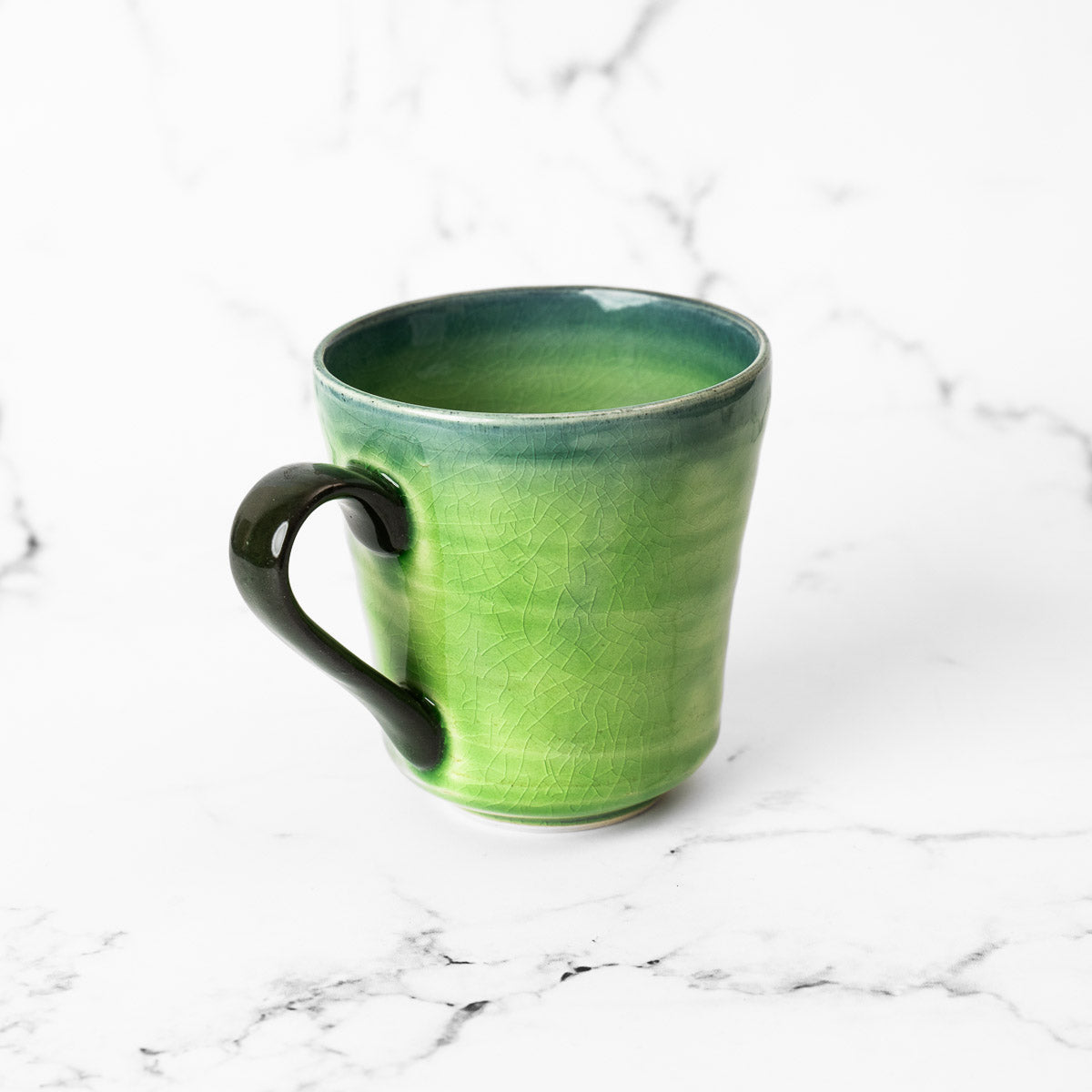 Mug - Cracked Green