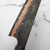Hatsukokoro Yorokobi Kurouchi SLD Damascus Tsuchime Gyuto 210mm - Dark Maple