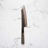 Hatsukokoro Yorokobi Kurouchi SLD Damascus Tsuchime Kiritsuke Gyuto 210 - Dark Maple