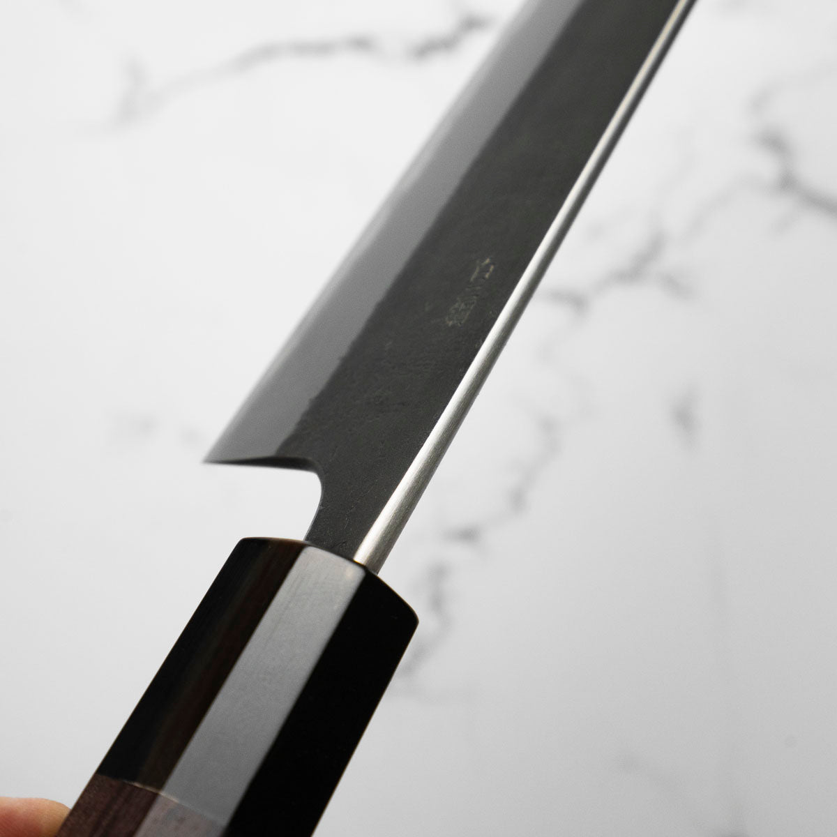 Wakui White 2 Stainless Clad Nashiji Gyuto 240mm - view 8