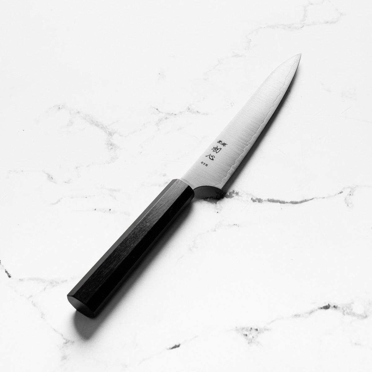 Hatsukokoro Hayabusa Blue Super Petty 150mm - Mono Ebony