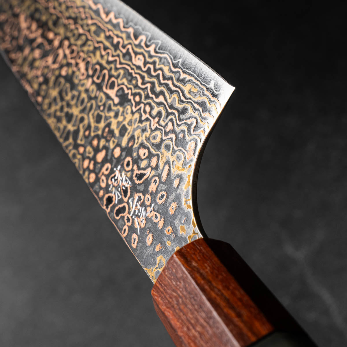 Seido "Niji" VG10W Rainbow Damascus Bunka 165mmm - Sandalwood
