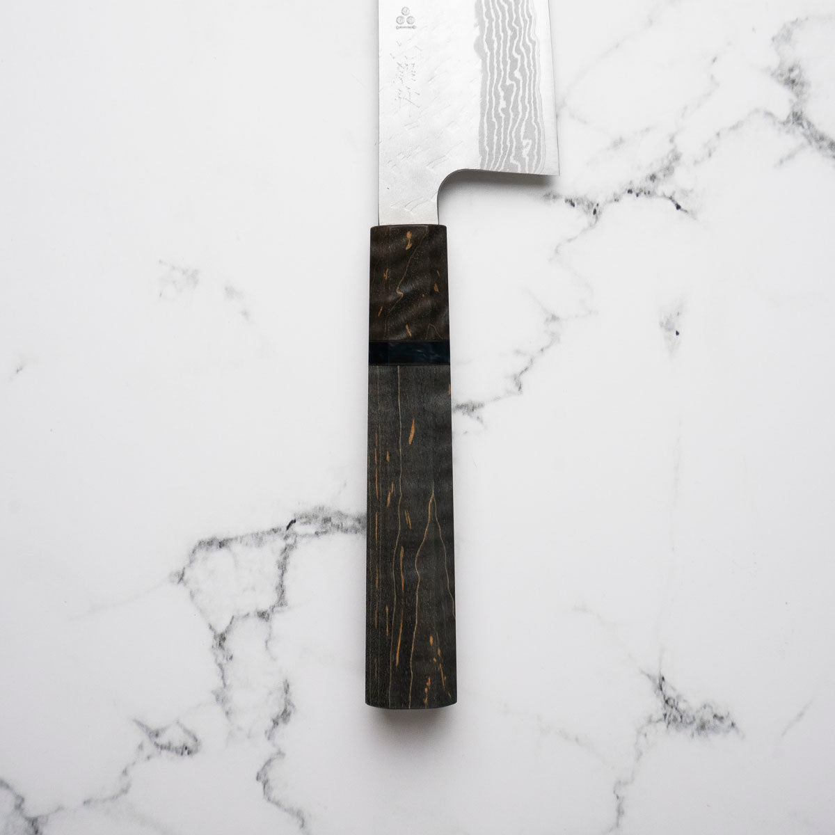 Nigara Hamono VG10 Tsuchime Damascus Gyuto 240mm - Dark Maple
