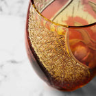Kiyohide Glass Kobo Rock Glass Seiken Amber