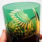 Kiyohide Glass Kobo Rock Glass Seiken Green