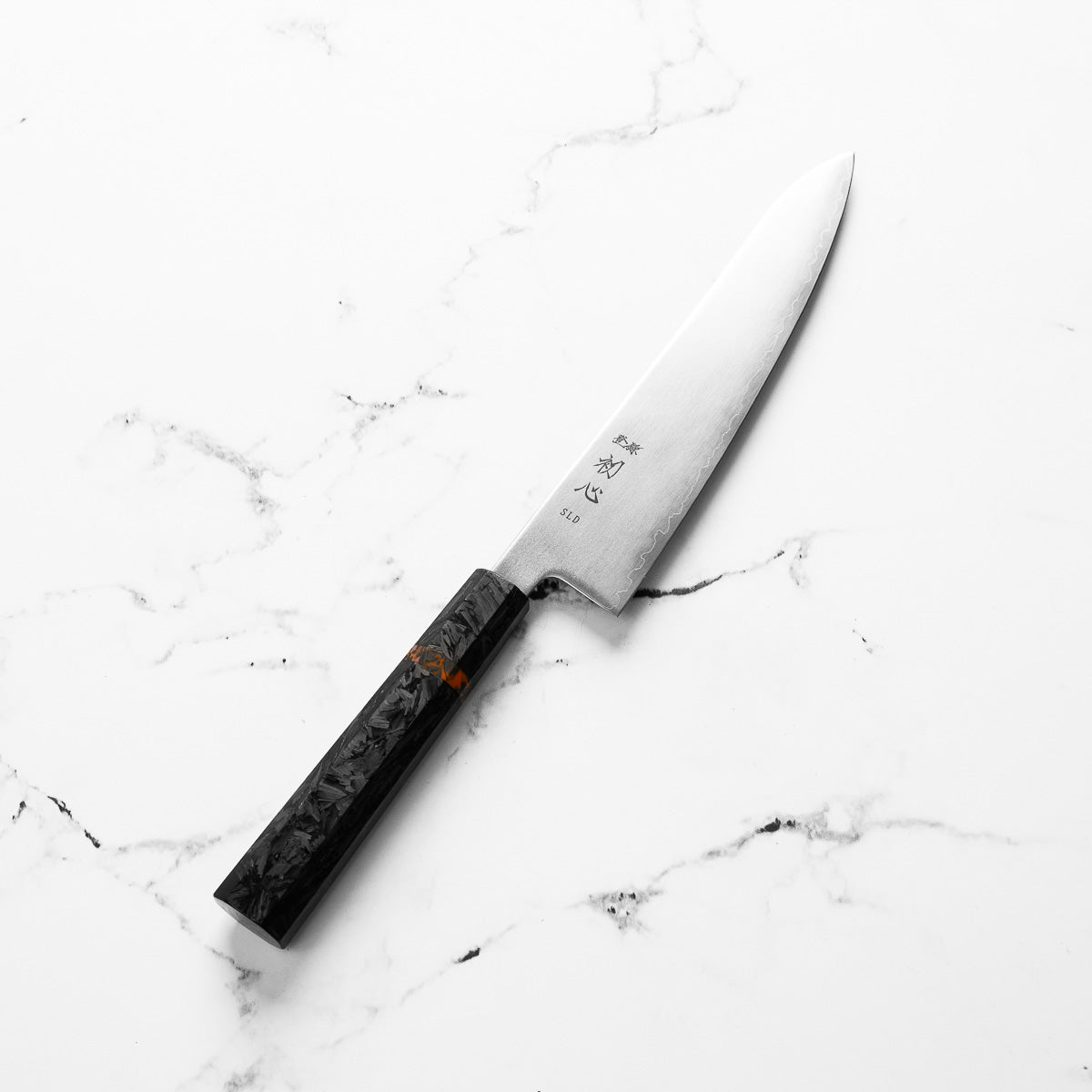 Hatsukokoro Hikari SLD 3 Layer Gyuto 195mm - Carbon Fibre